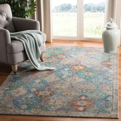 Safavieh Luxor Lux329A Ivory/Turquoise Area Rug