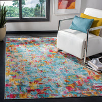 Safavieh Luxor Lux332J Aqua/Fuchsia Area Rug