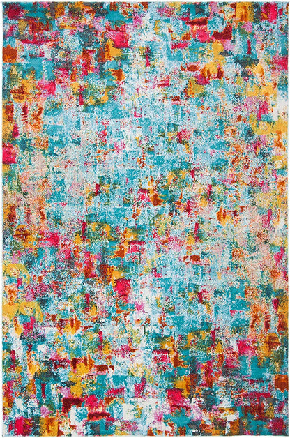 Safavieh Luxor Lux332J Aqua/Fuchsia Area Rug