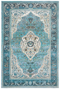 Safavieh Luxor Lux342K Turquoise/Beige Area Rug