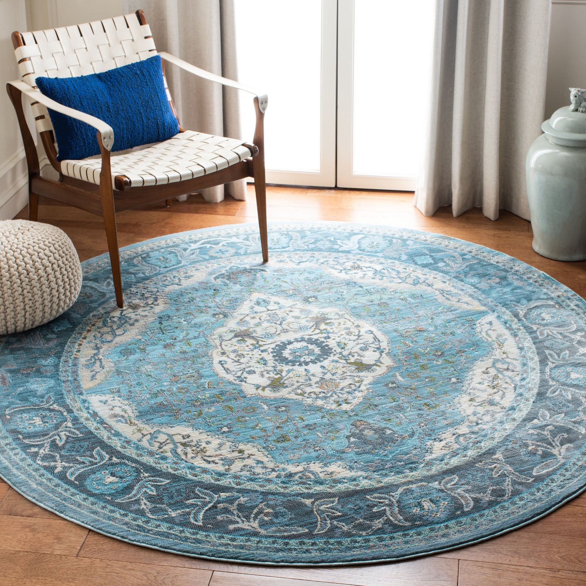 Safavieh Luxor Lux342K Turquoise/Beige Area Rug