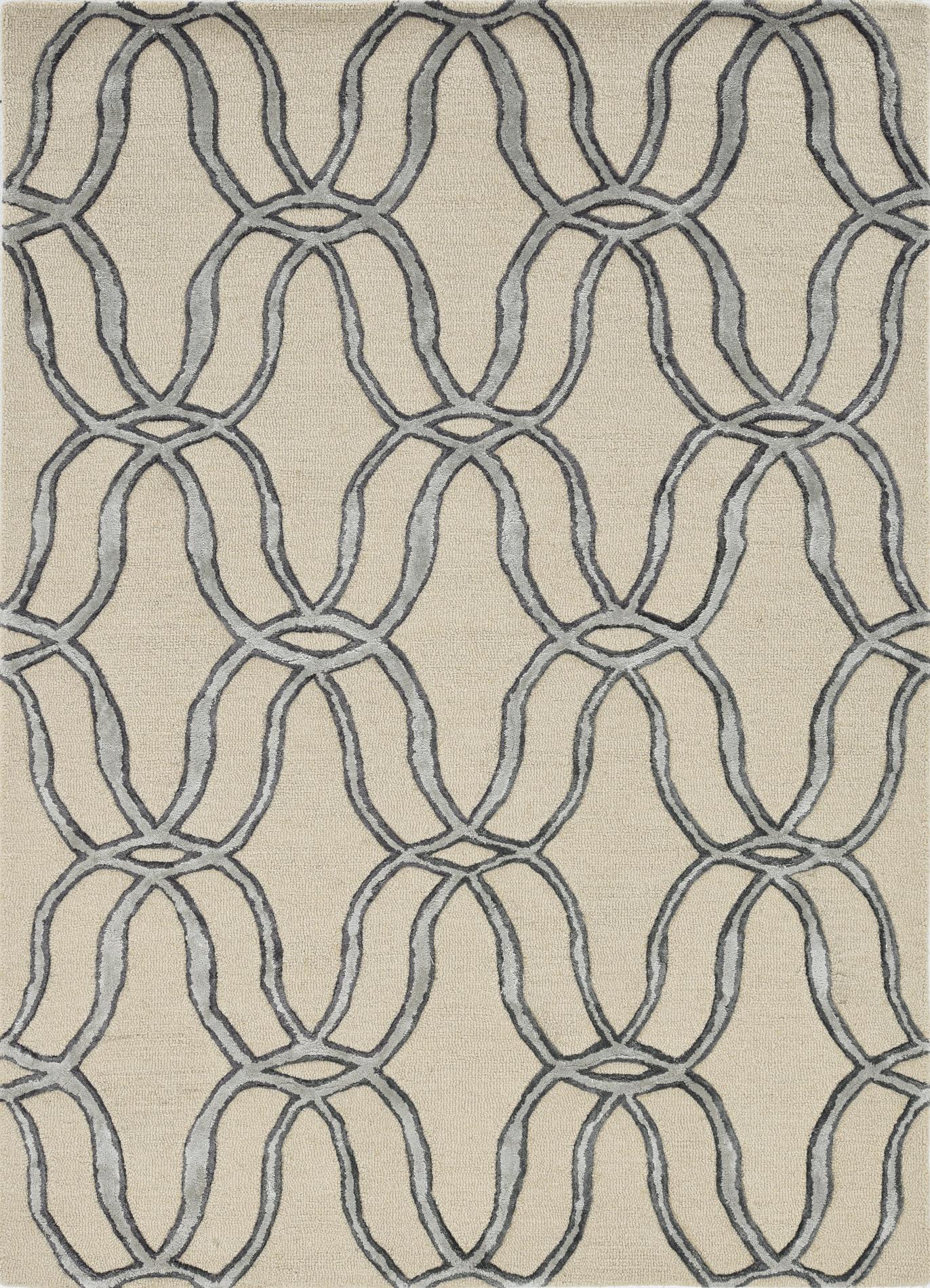 KAS Libby Langdon Upton 4300 Streamer Silver Area Rug