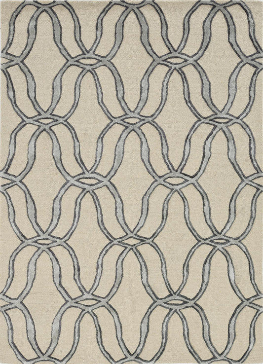 KAS Libby Langdon Upton 4300 Streamer Silver Area Rug