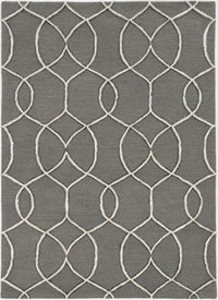 KAS Libby Langdon Upton 4303 Groovy Gate Charcoal Area Rug