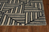 KAS Libby Langdon Upton 4304 Diagonal Tile Navy/Charcoal Area Rug