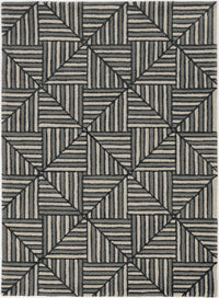 KAS Libby Langdon Upton 4304 Diagonal Tile Navy/Charcoal Area Rug