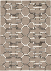 KAS Libby Langdon Upton 4305 Asian Trellis Mocha Area Rug