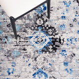 Safavieh Madison Mad154M Ivory/Blue Rug.