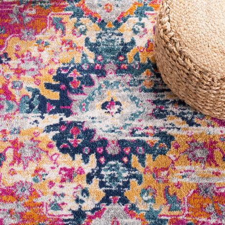 Safavieh Madison Mad154R Fuchsia/Gold Rug.