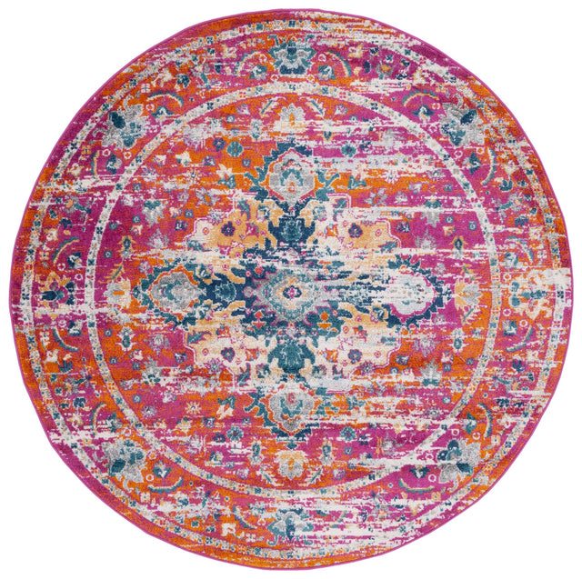 Safavieh Madison Mad154R Fuchsia/Gold Rug.