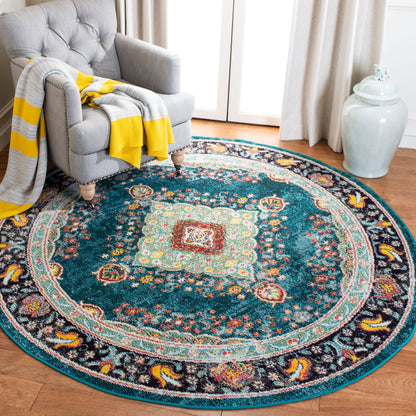 Safavieh Madison Mad252N Navy/Turquoise Area Rug