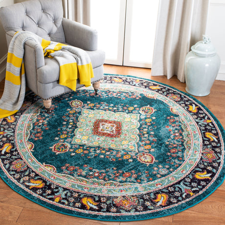 Safavieh Madison Mad252N Navy/Turquoise Rugs.