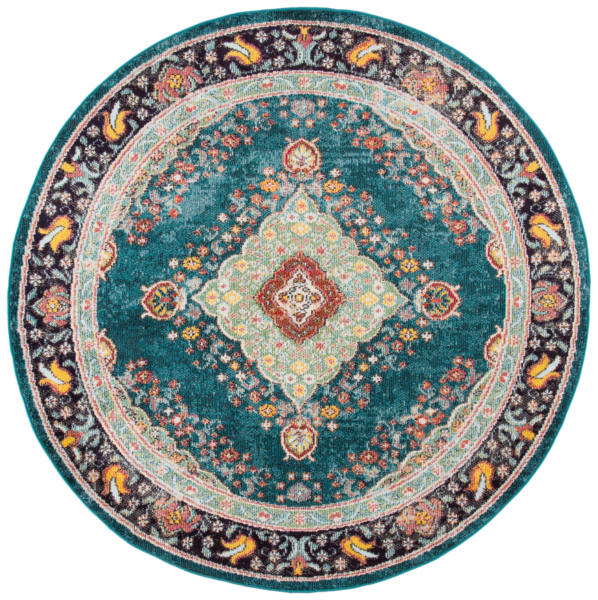 Safavieh Madison Mad252N Navy/Turquoise Area Rug