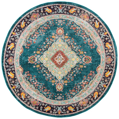 Safavieh Madison Mad252N Navy/Turquoise Area Rug