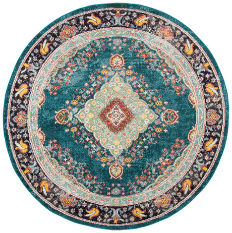 Safavieh Madison Mad252N Navy/Turquoise Rugs.