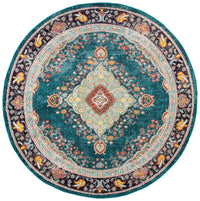 Safavieh Madison Mad252N Navy/Turquoise Area Rug