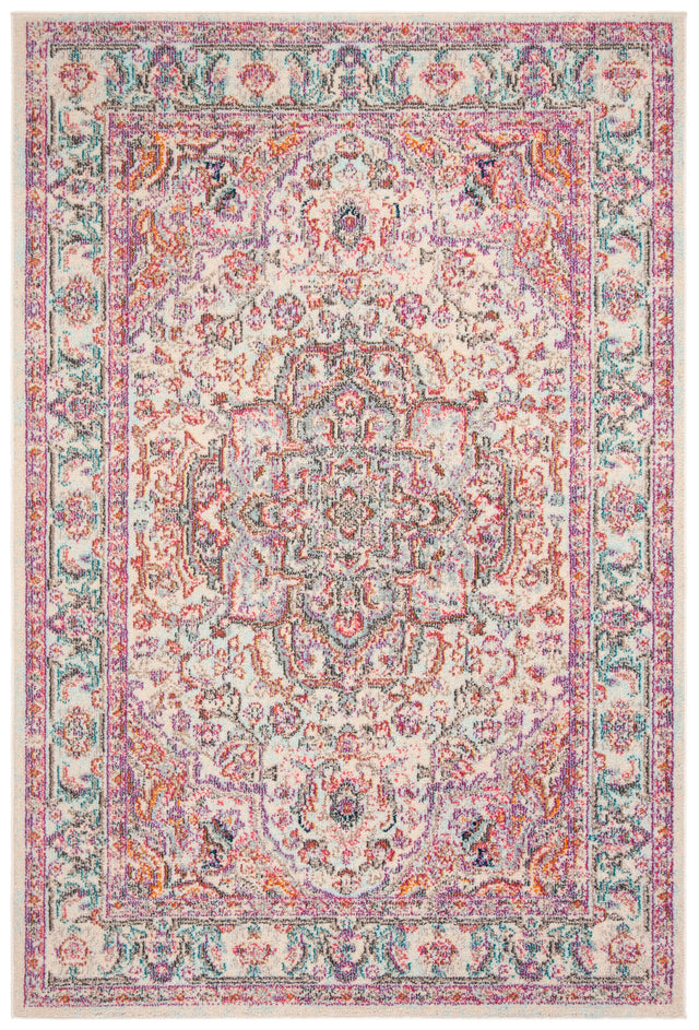 Safavieh Madison Mad259B Beige/Fuchsia Rug.