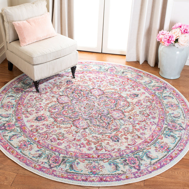 Safavieh Madison Mad259B Beige/Fuchsia Rug.