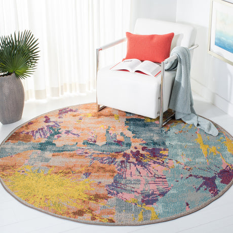 Safavieh Madison Mad261M Blue/Orange Rugs.