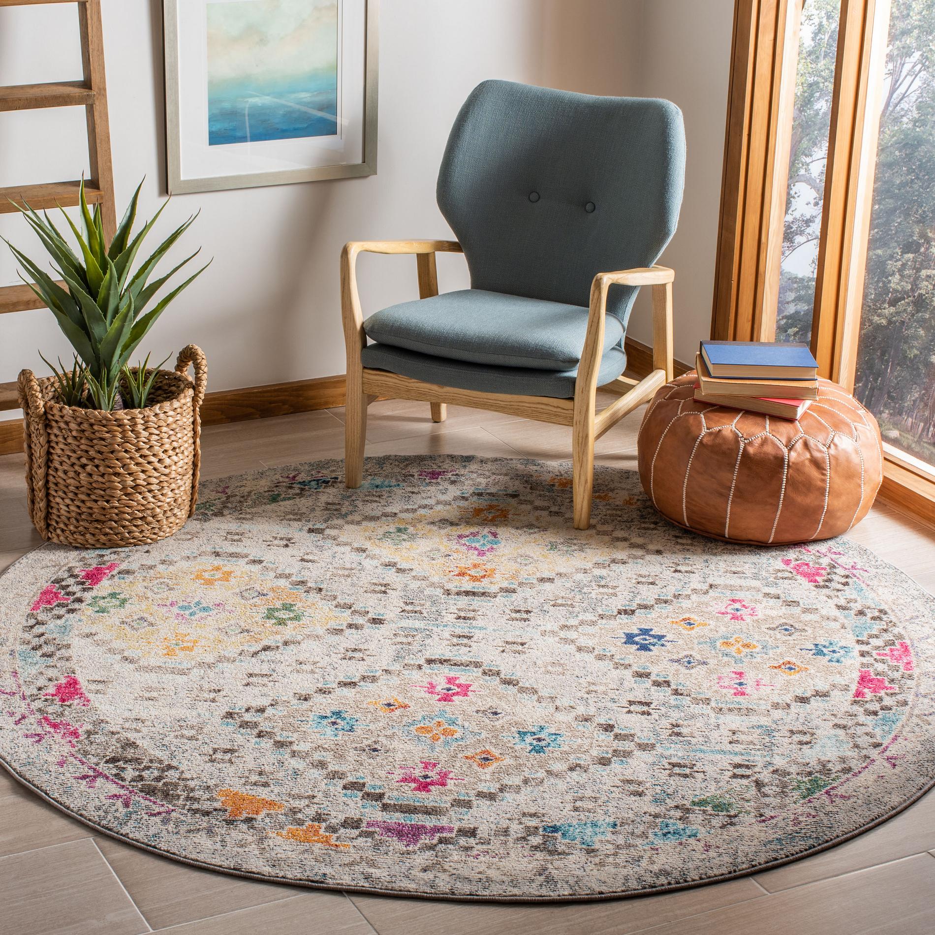 Safavieh Madison Mad418F Grey/Yellow Area Rug