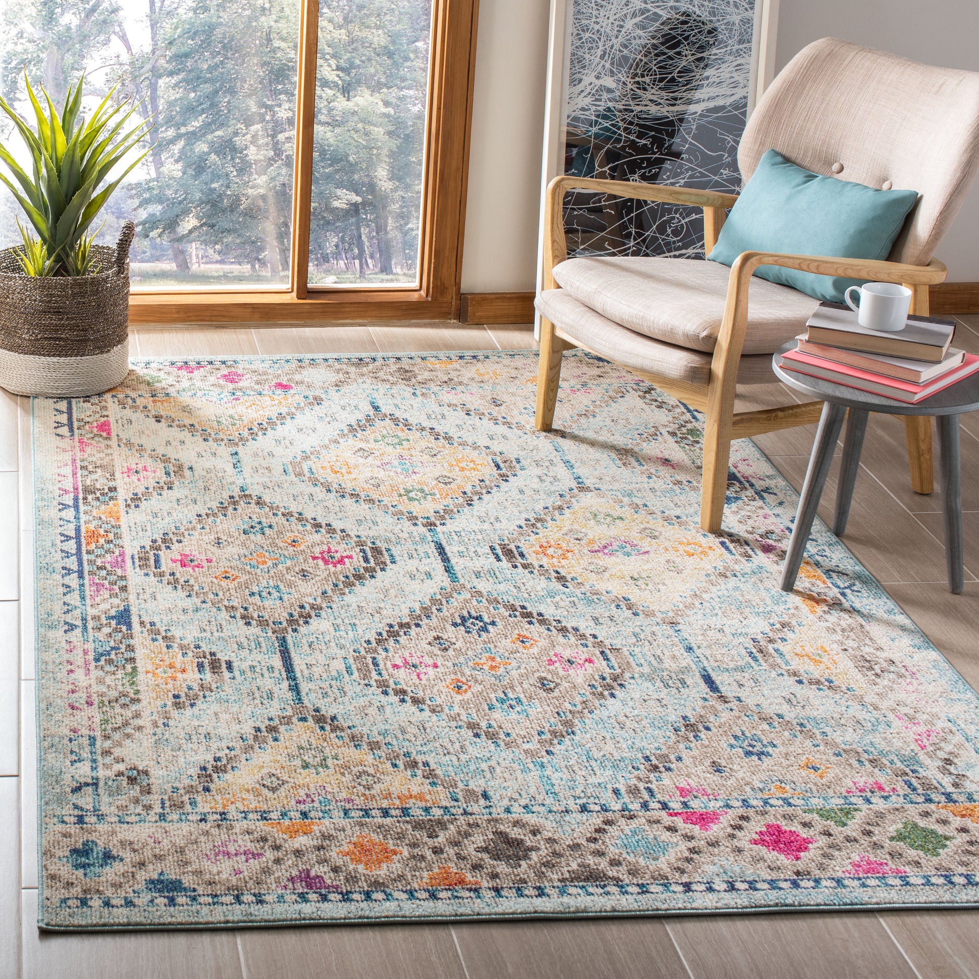 Safavieh Madison Mad418K Blue/Yellow Area Rug