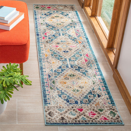 Safavieh Madison Mad418N Dark Blue/Yellow Rug.