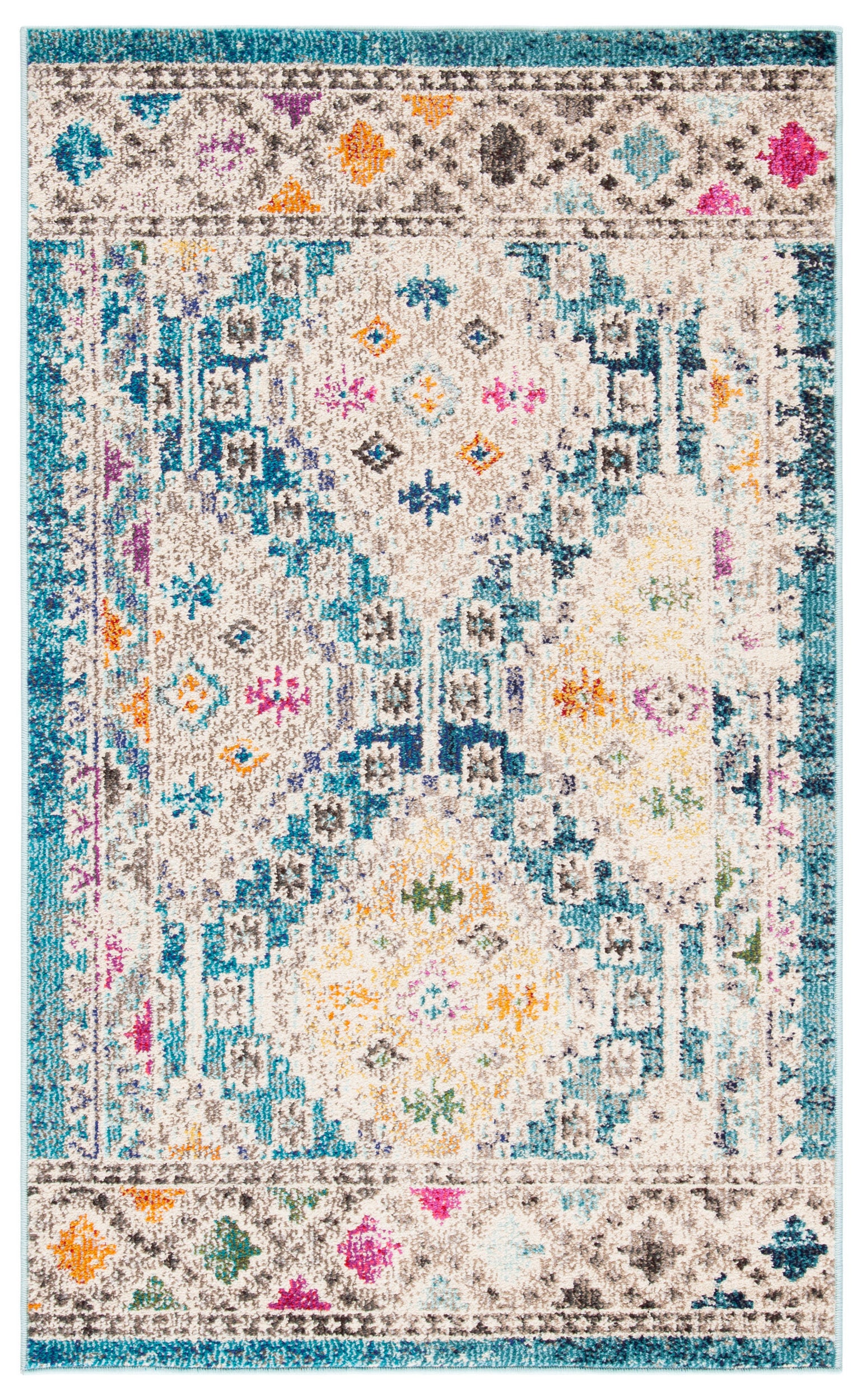 Safavieh Madison Mad418N Dark Blue/Yellow Area Rug