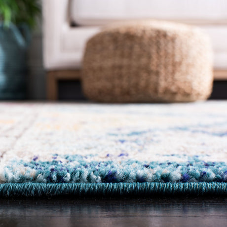 Safavieh Madison Mad418N Dark Blue/Yellow Rug.