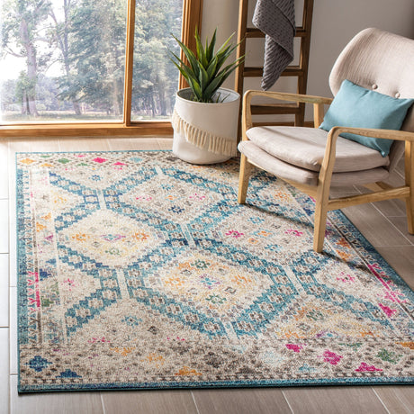 Safavieh Madison Mad418N Dark Blue/Yellow Rug.