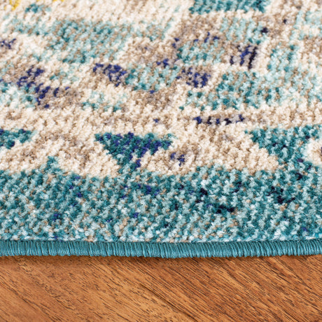 Safavieh Madison Mad418N Dark Blue/Yellow Rug.