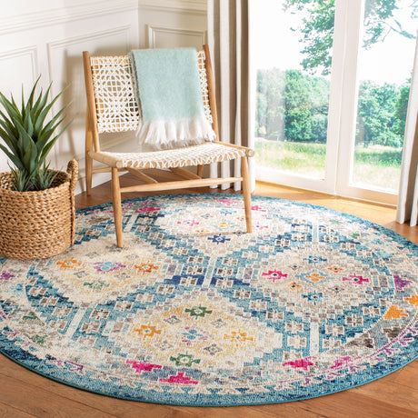 Safavieh Madison Mad418N Dark Blue/Yellow Rug.
