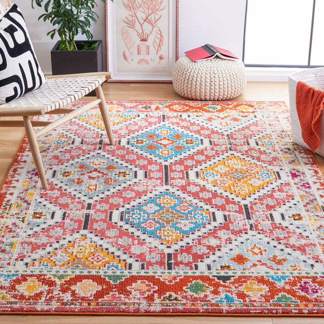 Safavieh Madison Mad418Q Rust/Pink Rugs.