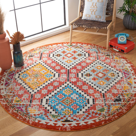 Safavieh Madison Mad418Q Rust/Pink Rugs.