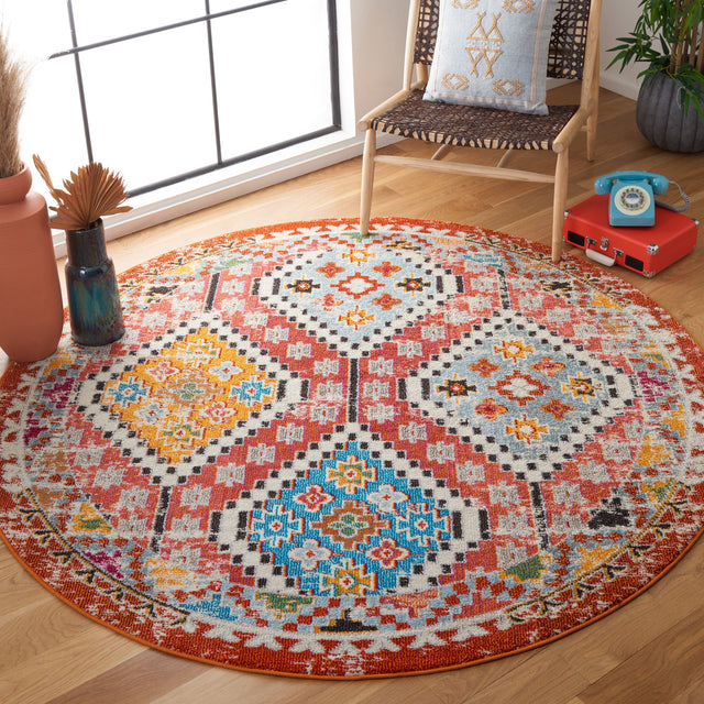 Safavieh Madison Mad418Q Rust/Pink Rugs.