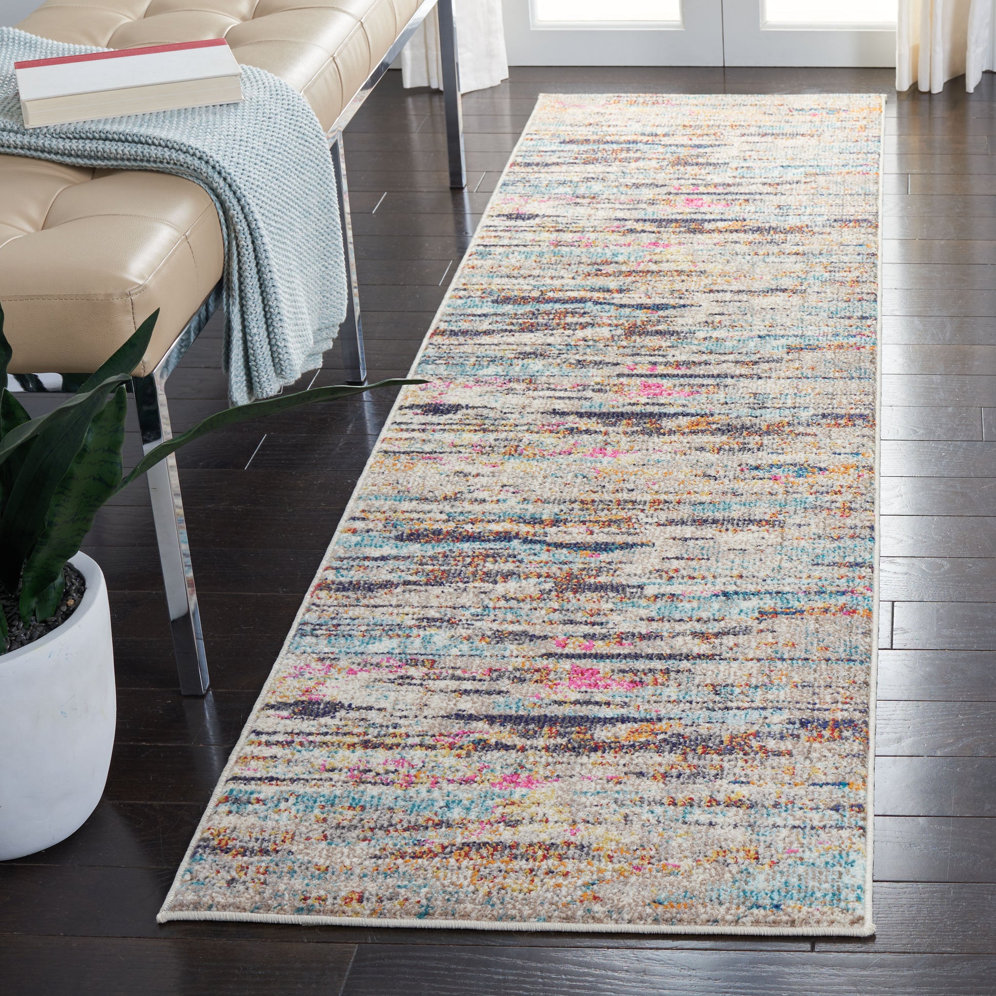 Safavieh Madison Mad419F Grey/Turquoise Area Rug