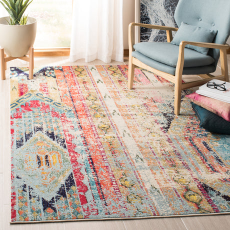 Safavieh Madison Mad422F Blue/Orange Rug.