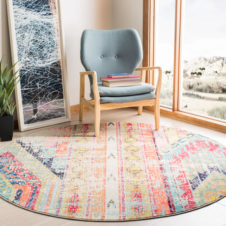 Safavieh Madison Mad422F Blue/Orange Rug.