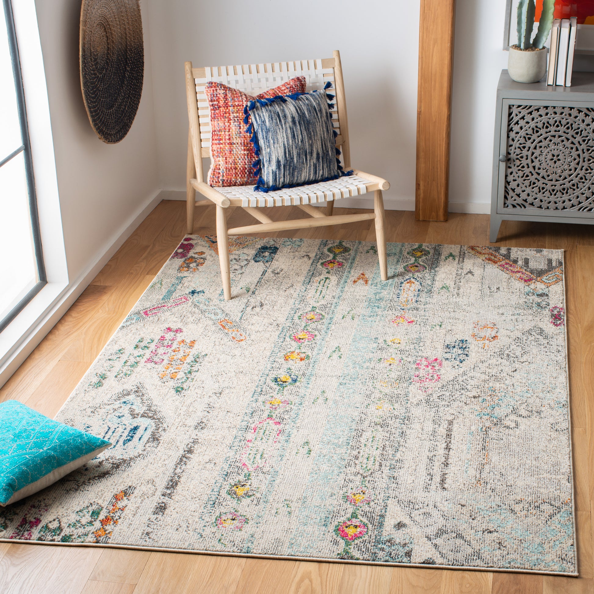 Safavieh Madison Mad422H Grey/Blue Area Rug