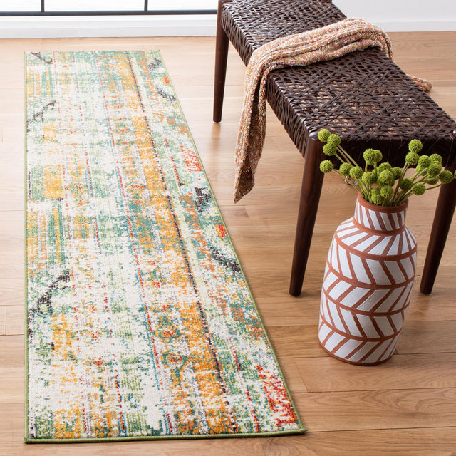 Safavieh Madison Mad422Y Green/Orange Rugs.