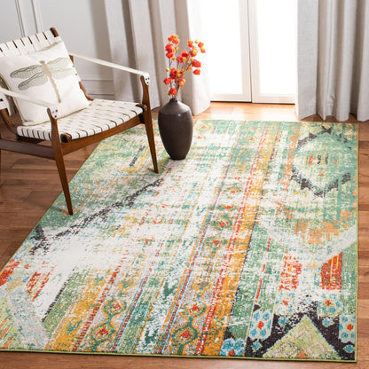 Safavieh Madison Mad422Y Green/Orange Area Rug