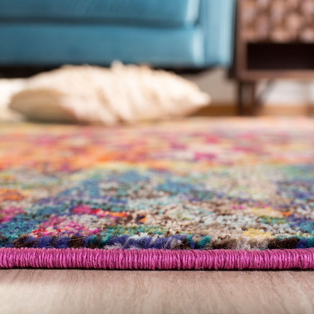 Safavieh Madison Mad425D Fuchsia/Gold Rug.