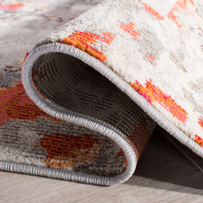 Safavieh Madison Mad425H Grey/Orange Area Rug