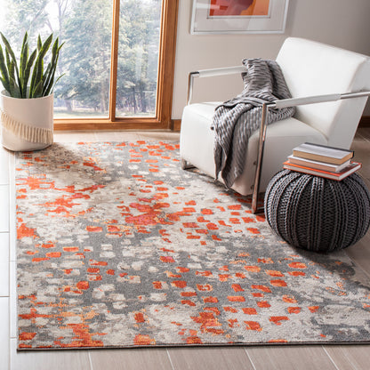 Safavieh Madison Mad425H Grey/Orange Area Rug