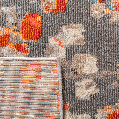 Safavieh Madison Mad425H Grey/Orange Area Rug