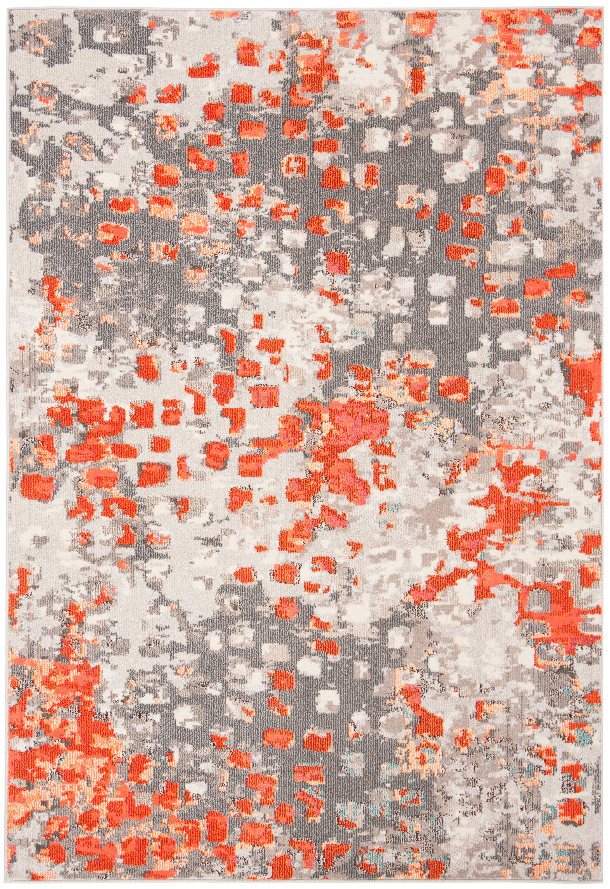 Safavieh Madison Mad425H Grey/Orange Area Rug