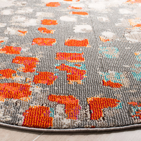 Safavieh Madison Mad425H Grey/Orange Rug.