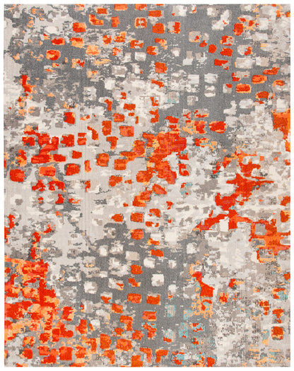 Safavieh Madison Mad425H Grey/Orange Area Rug