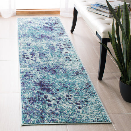 Safavieh Madison Mad425J Turquoise/Navy Rug.