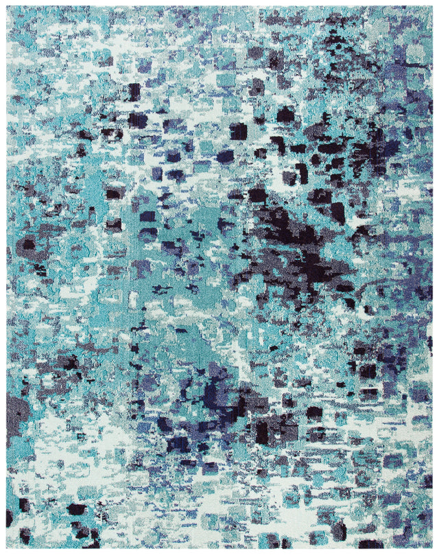 Safavieh Madison Mad425J Turquoise/Navy Rug.