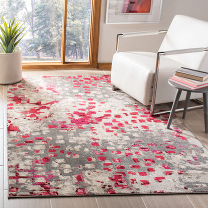 Safavieh Madison Mad425R Grey/Red Area Rug